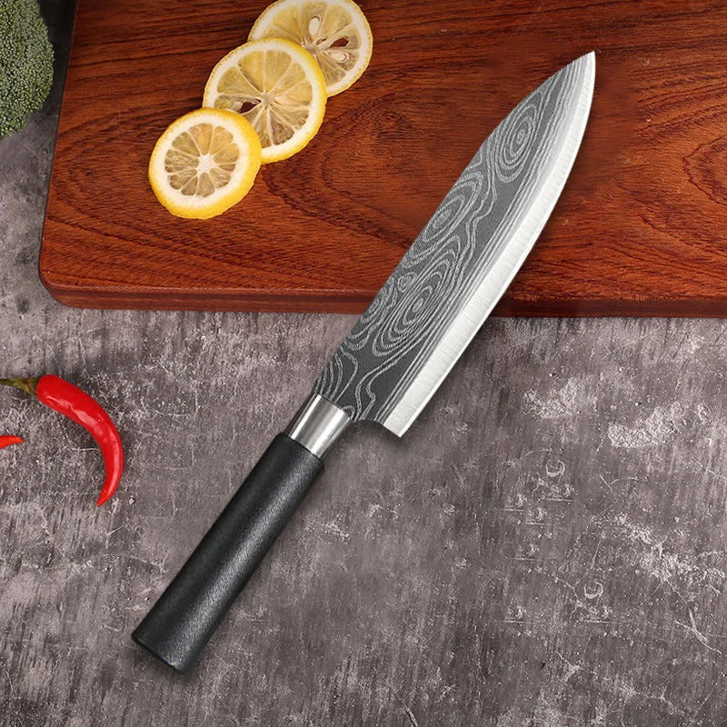 Kitchen Knives, Laser Damascus Pattern