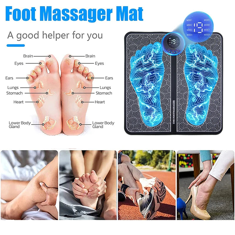 Foot massage pad, electric, usb charged